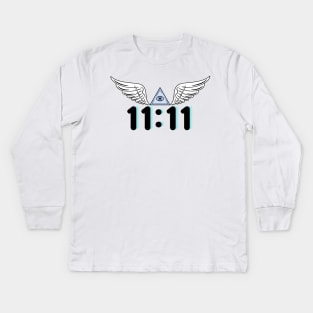 Angel Number 11:11 Kids Long Sleeve T-Shirt